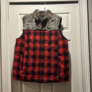 Simply Southern Plaid Winter Vest
